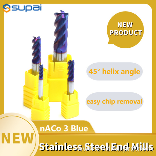 Square End Mill Cutting Tool For Stainless Steel